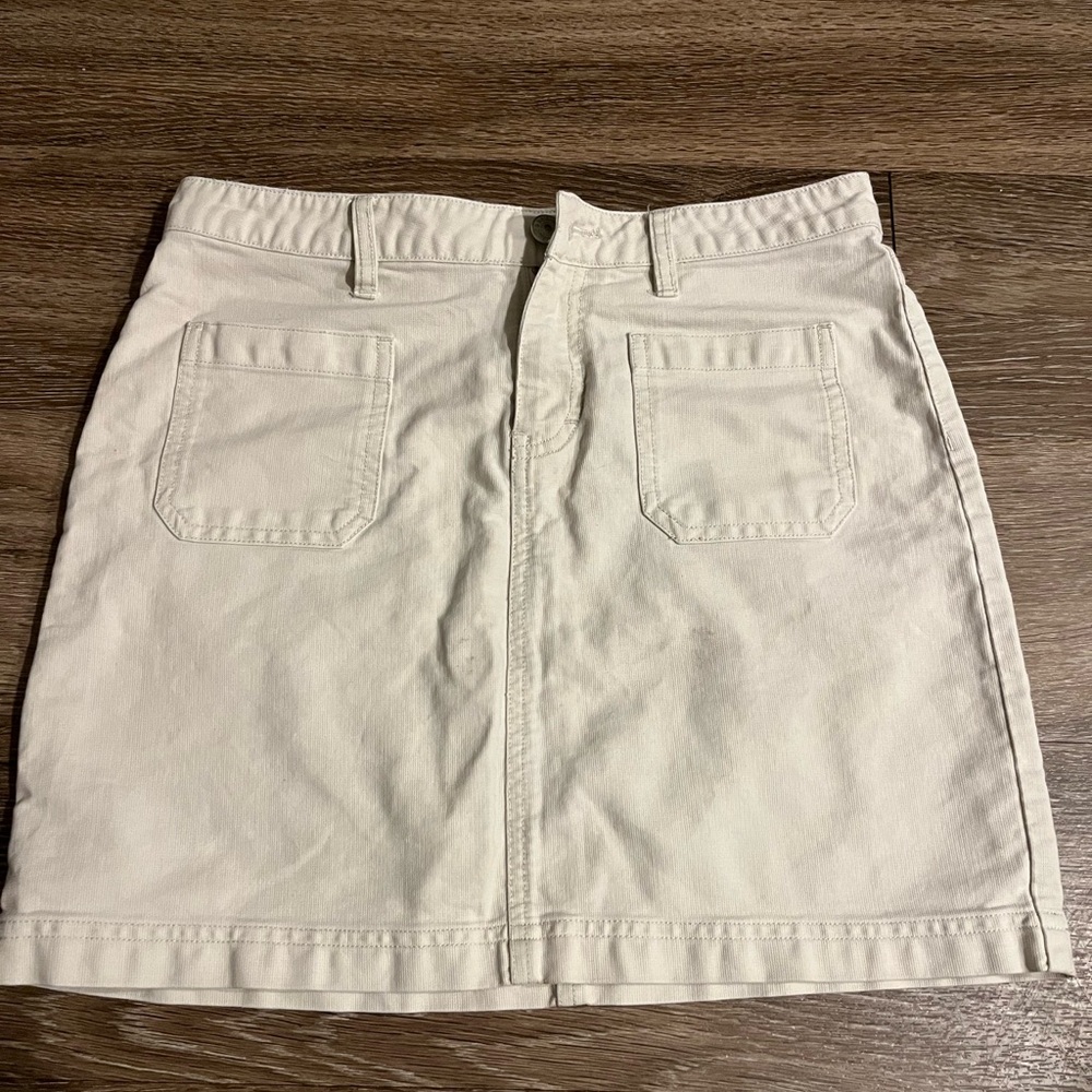 Beige/tan mini skirt size small